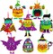 Pumpkin Monster Jack-o'-Lantern Foam 24 Sets Halloween Crafts Kits